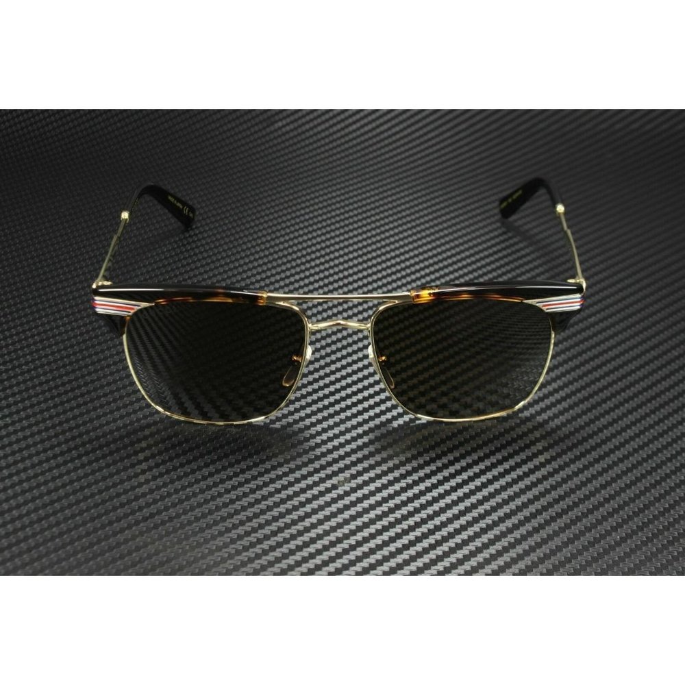 Gucci Havana Gold Men's 52mm Sunglasses - Picture 2 of 4